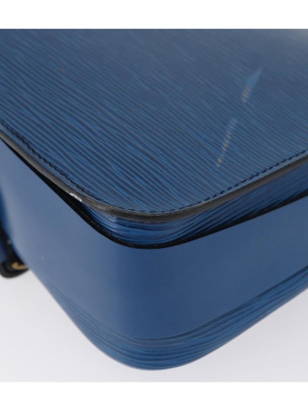 LOUIS VUITTON Epi Cartouchiere MM Shoulder Bag Blue M52245 - Picture 7 of 16